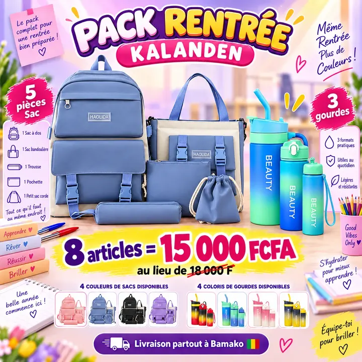 Pack Rentrée Kalanden bleu